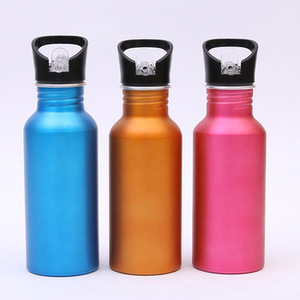 Sublimation directe d'usine en acier inoxydable métal mince sport enfants bouteille d'eau - Product Image 5