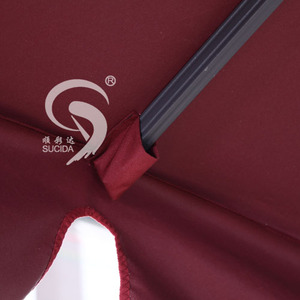 Paraguas de aluminio romano de techo doble cuadrado para exteriores - Product Image 4