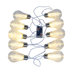 OEM ODM นวัตกรรมแบตเตอรี่ดำเนินการแฟนซีหลอดไฟ10ไฟ LED String Light สำหรับห้อง Deco