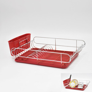 Useful Stainless Steel & ABS Modern Water-proof <b>Kitchen</b> Dish Drying <b>Rack</b> & Cutlery Holder Set - Product Image 2