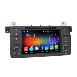 Android 10.0 Layar Kapasitif 7 Inci, Radio Audio Mobil Navigasi Gps untuk Mobil Bmw E46