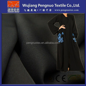 Hàn Quốc Đen Fursan Vải/Lexus Vải Cho Abaya/Nada Vải Cho Abaya Burqa Mũi Mảnh Niqab Hijab <span class=keywords><strong>Crepe</strong></span> Vải - Product Image 2