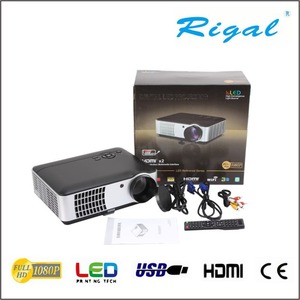 Barato DVB-T tv Multimedia Home Cinema Teatro full HD 3d LED proyector, Proyector de vídeo - Product Image 4