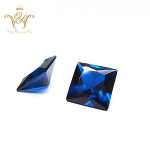 Precio al por mayor suelta piedras cuadradas espinela sintética azul <span class=keywords><strong>cuentas</strong></span> - Product Image 3