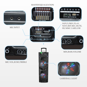 Hoxen professionla bluetooth sistema de altavoces con batería integrada y luz del partido de dj mostrar L-186 - Product Image 2