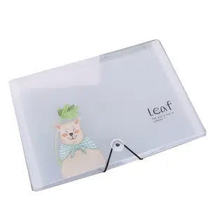 Fashion Flap Folder with Elastic Closure Letter Size Envelop Folder Sewing Edge Envelop File Bag