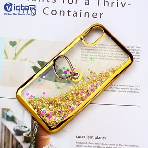 2019 di vendita Caldo galvanica liquido sabbia caso <span class=keywords><strong>trasparente</strong></span> con anello di barretta di cassa del telefono mobile per Il <span class=keywords><strong>Iphone</strong></span> X - Product Image 3