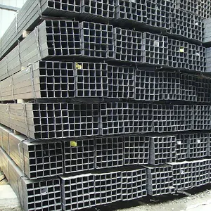 100*100mm galvanizli kare tüp/karbon çelik boru ve ms kare tüp fiyat listesi