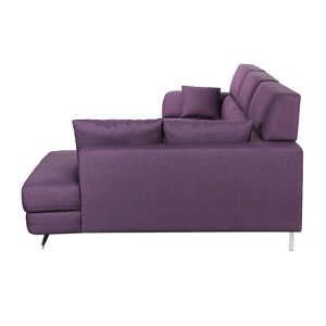 حجم كبير الأرجواني أريكة الزاوية مع كرسي صالة - Product Image 3