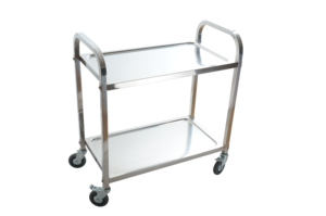 Troli Pelayanan Makanan <span class=keywords><strong>2</strong></span> Tingkat, Peralatan Restoran Hotel Knock Down <span class=keywords><strong>Stainless</strong></span> <span class=keywords><strong>Steel</strong></span> - Product Image 2
