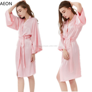 Chinois Satin Kimono Robe De Mariée Soie Douche Robe Pour la Mariée et De Demoiselle D'honneur De Noce - Product Image 1
