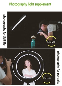 Anneau lumineux LED 18 pouces <span class=keywords><strong>avec</strong></span> support de téléphone, lumière pour photographie et vidéo Youtube, Selfie, <span class=keywords><strong>Tiktok</strong></span>, nouvelle collection - Product Image 6