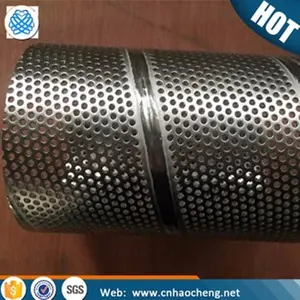 Metal Filter High Quality 304 Stainless Steel Perforated Filter Tube/perforated Metal Mesh Tube/filter Barrel