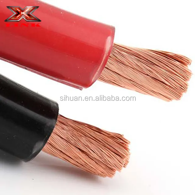 Черный Красный 50 мм2 25 мм2 35 мм2 1/0 2 4 8 AWG манометр 100% настоящая медная сварочная кабельная проволока