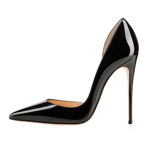 Commercio all'ingrosso di prezzi <span class=keywords><strong>bassi</strong></span> di modo delle donne scarpe tacco alto nero matita tacco pompe delle donne punta a punta della signora tacchi alti D' Orsay Pompe - Product Image 2