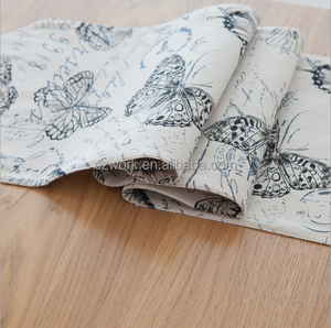 Haute qualité imprimé promotionnel coton <span class=keywords><strong>lin</strong></span> <span class=keywords><strong>chemin</strong></span> de <span class=keywords><strong>table</strong></span> - Product Image 5