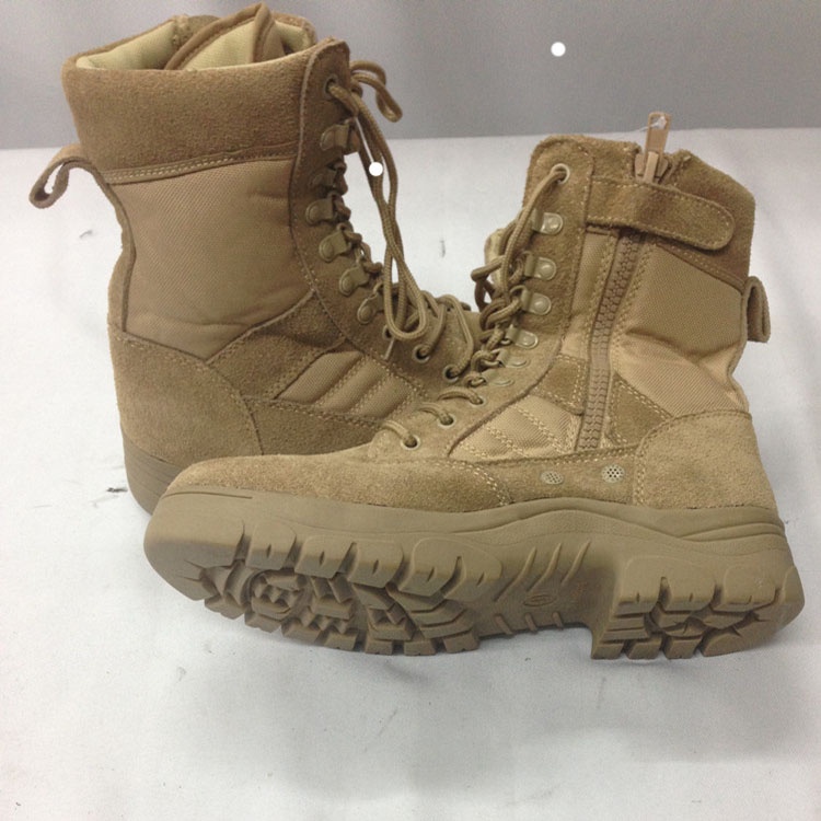 Кожаные армейские ботинки с сетчатым нейлоновым верхом