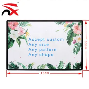 Nuoxin Gepersonaliseerde Custom Kleur Gedrukt Wasbaar Warmte-Rasistant Plastic Vinyl Placemat Voor Eettafel