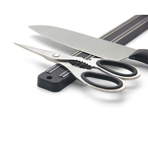 12 Inch Storage Knife Holder Magnetic Rectangle Plastic Magnetic Tool Holder Magnetic Tool Bar with Exposed Rubber Magnet