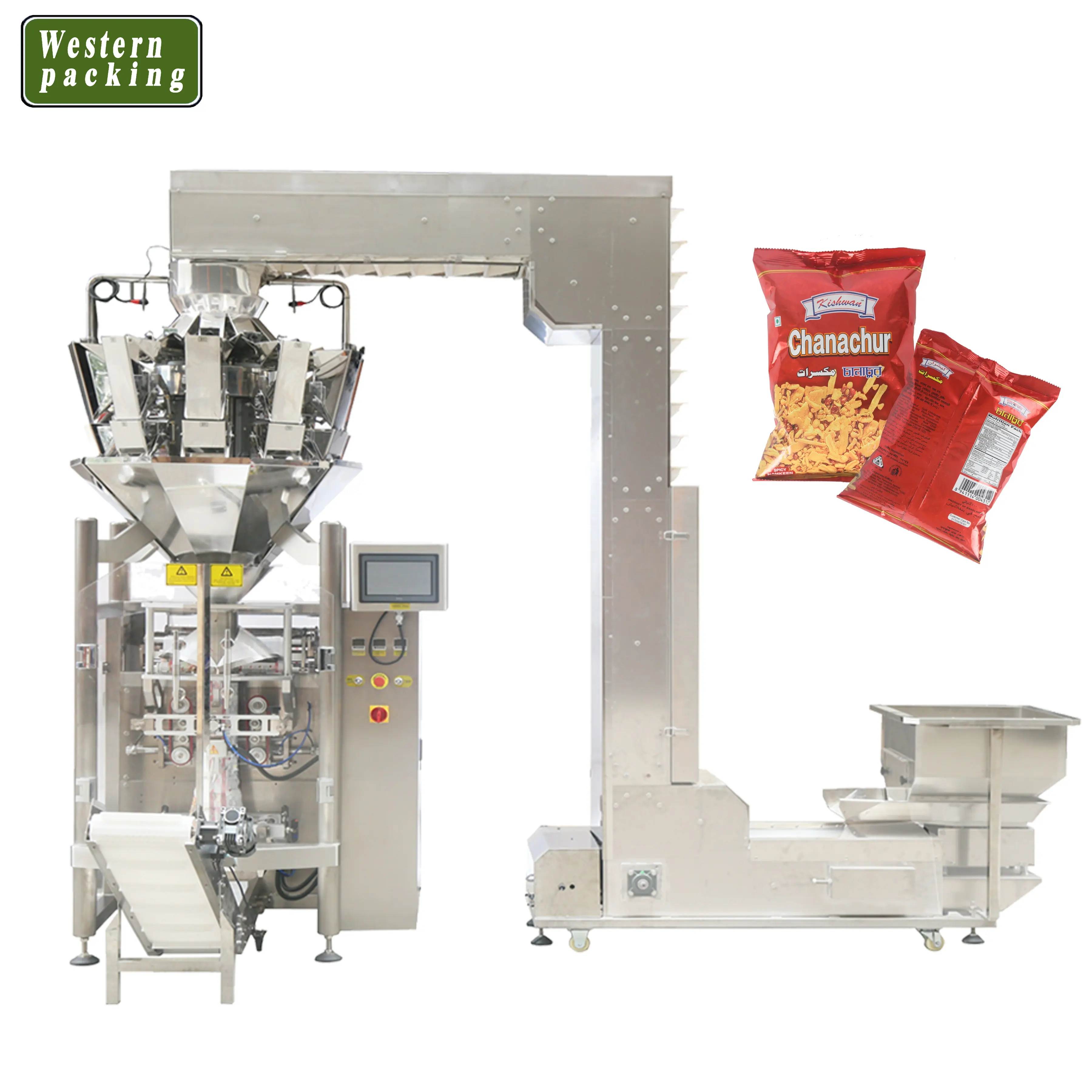 Kartoffel Chips Verpackung Maschine Mit Stickstoff Spülung Gerät