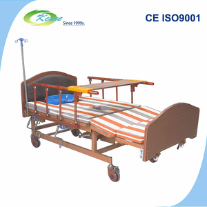 CE approuvé multifonction manuel 4 manivelles lit de soins à <span class=keywords><strong>domicile</strong></span> pour <span class=keywords><strong>personnes</strong></span> âgées - Product Image 1