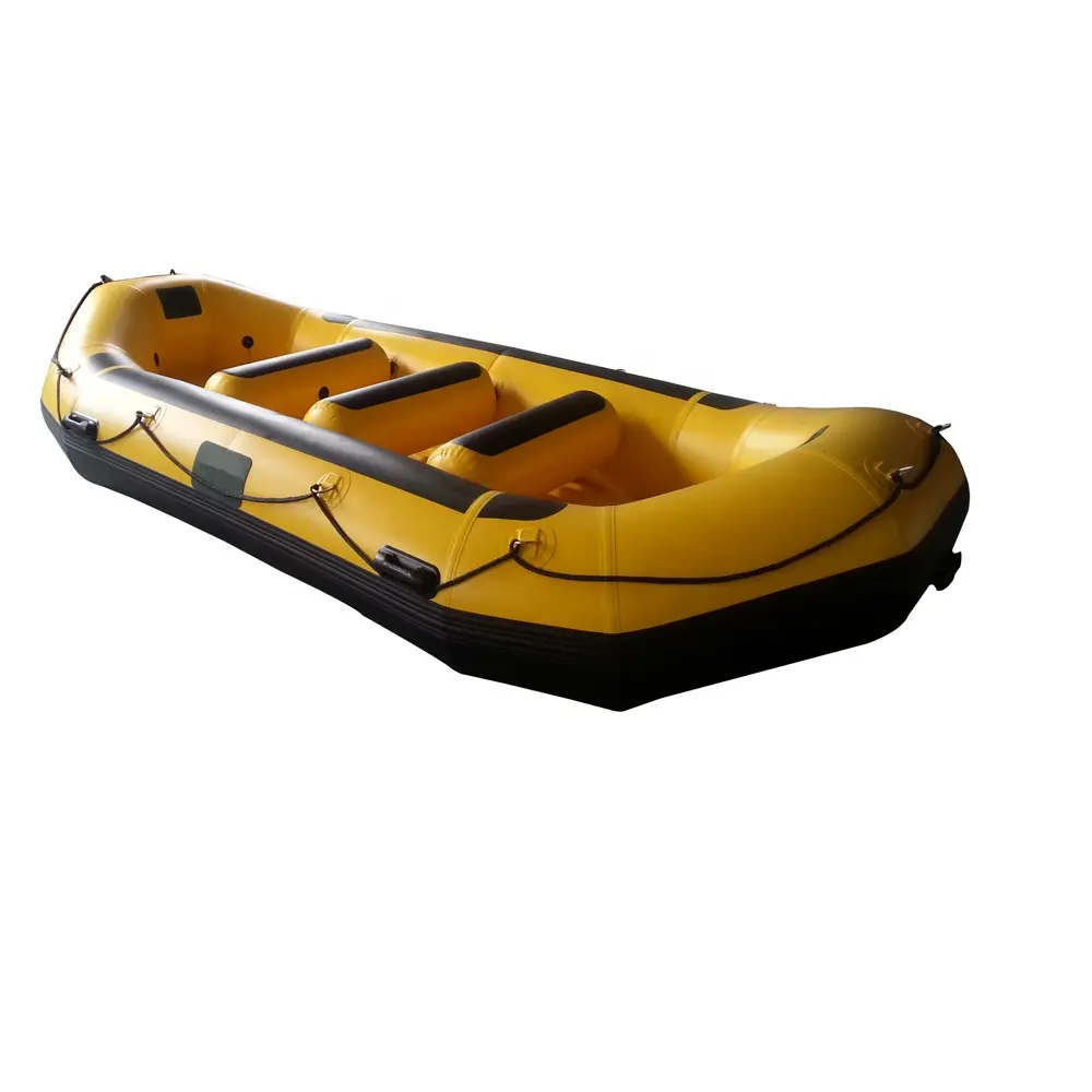 Heavy duty doppio pavimento whitewater rafting barche 10 persone raft barca a remi