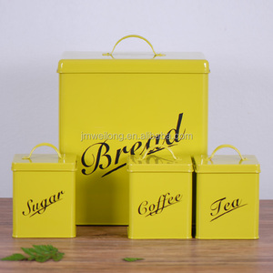 Recipiente <span class=keywords><strong>de</strong></span> Cocina <span class=keywords><strong>con</strong></span> Tapa <span class=keywords><strong>de</strong></span> Bambú para <span class=keywords><strong>Pan</strong></span>, Café, Té, Azúcar, Bote <span class=keywords><strong>de</strong></span> Metal - Product Image 3