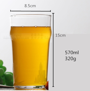 Vente en gros de verres à bière anglais à large goulot, capacité dans un Pub traditionnel, conception de verres à boire - Product Image 2