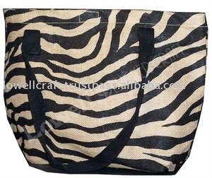 Bolsa de Yute Grande Lowellcraft con Estampado Animal Personalizado para Mujer, con Cierre de Cordón y 1 Compartimento - Product Image 2