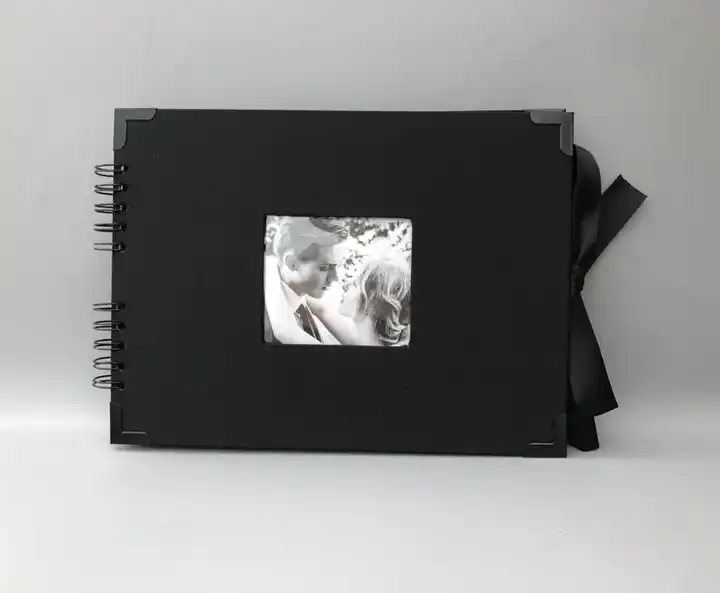 pure black cloth scrapbook, diy photo