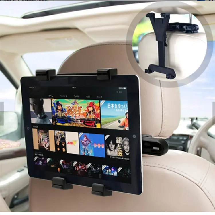 Universal OBSHI Car Back Seat Tablet Stand Headrest Mount Holder for iPad tablet TZ01+P2