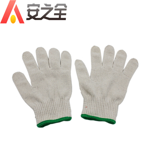 Guantes de algodón de punto para limpieza del hogar de mano acrílica de hilo blanco barato - Product Image 4