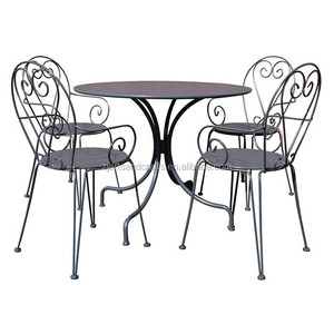 Juego de <span class=keywords><strong>Bistro</strong></span> de jardín de <span class=keywords><strong>Metal</strong></span> blanco francés barato - Product Image 2