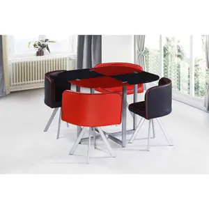 Compétitif trempé en verre table à manger et 4 chaises ensemble Offre Spéciale pour ebay