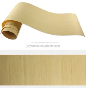 Di alta Qualità 0.2mm 0.5mm Laminato Impiallacciatura di Bambù per Porta di Legno