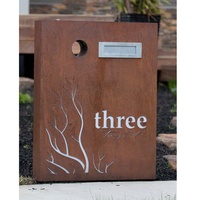 Custom Design Corten Impermeabile In Acciaio Letterbox Per Il Giardino Fornitore