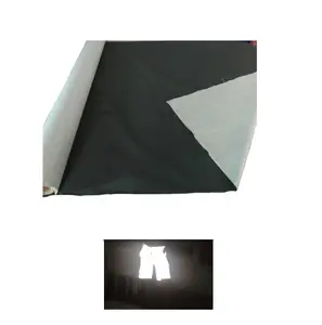 high visible en471 breathable high light outdoor black reflective cloth fluorescent spandex polyester cotton TC textile fabric