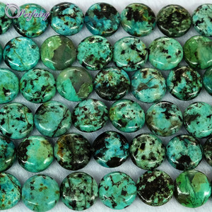 Natuurlijke Groothandel Coin Groen <span class=keywords><strong>Turquoise</strong></span> Edelsteen Kraal