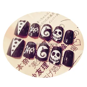 Unghie artificiali per il giorno di Halloween unghie finte all'ingrosso suggerimenti per nail art ecologici