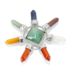 Piramide di Cristallo con 7 Pietre Chakra, Generatore di <span class=keywords><strong>Energia</strong></span>, Cristallo per Guarigione Reiki, Pietra Rara AAA - Product Image 2