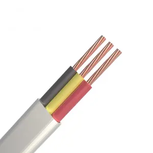 Cable plano Flexible de PVC con aislamiento eléctrico cable plano flexible