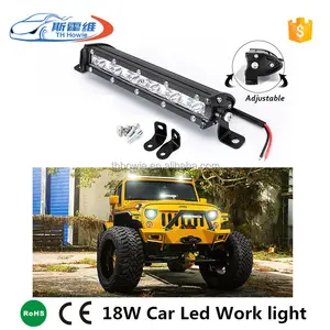 18W רכב Led עבודת בר אור הנהיגה ערפל מנורת עבור Offroad SUV טרקטורונים אופנוע הנורה רכב סטיילינג 12V רכב פנס אוטומטי מקור