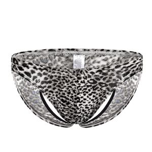 Sous-vêtement Sexy pour hommes, <span class=keywords><strong>string</strong></span>, imprimé léopard, pochette bombée, t-back, nouvelle collection 2020 - Product Image 1