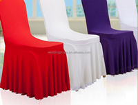 Housse de chaise d'église à volants blanches, couverture de mariage, bon marché, nouvelle collection