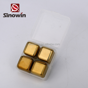 <span class=keywords><strong>6</strong></span> unids Acero inoxidable Chilling cubos de hielo reutilizables piedras para Scotch Whisky con caja de regalo - Product Image 2