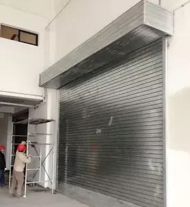 Customized steel fire rated roller shutter door with spray system