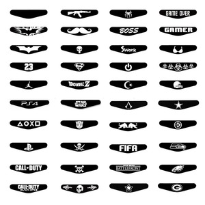 NY02615-Crâne les rayons laser Autocollant Film Vinyle Sticker pour PS4