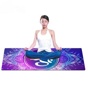 Mandala Kayma Önleyici Özel Baskılı Egzersiz Mikrofiber Yoga Mat 1/2/<span class=keywords><strong>3</strong></span>/4 / 5mm - Product Image 2