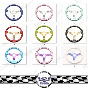 Automobile 350mm <span class=keywords><strong>Neochrome</strong></span> Spoke JDM Deep Dish ABS Volant - Product Image 3