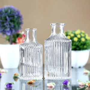 Rõ Ràng 40Ml/100Ml/150Ml/160Ml/250Ml Sậy La Mã Trụ Cột Dọc Sọc Thủy Tinh Khuếch Tán Chai - Product Image 3